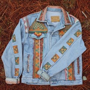 Vintage Upcycled Denim Jacket